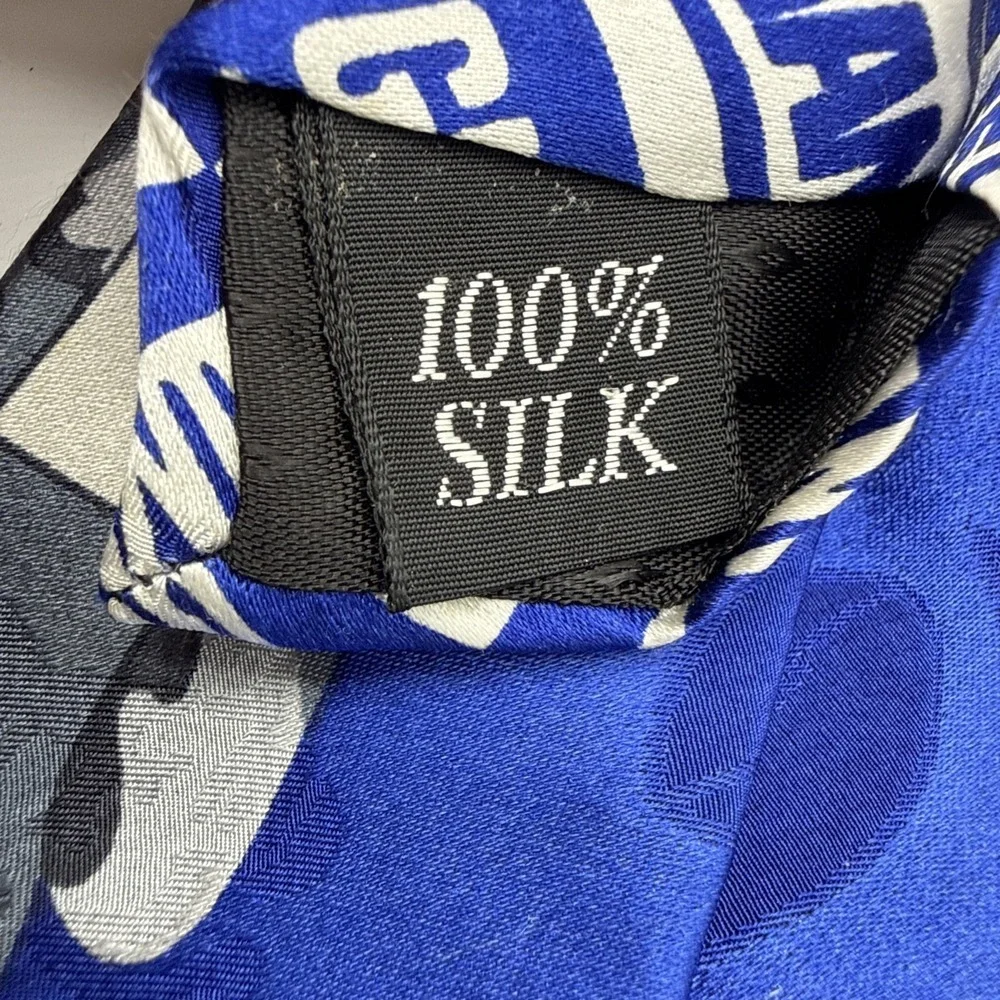 New‎ York Giants Team NFL Silk Necktie Ralph Marlin 1993 Retro G-Men Tie Vintage